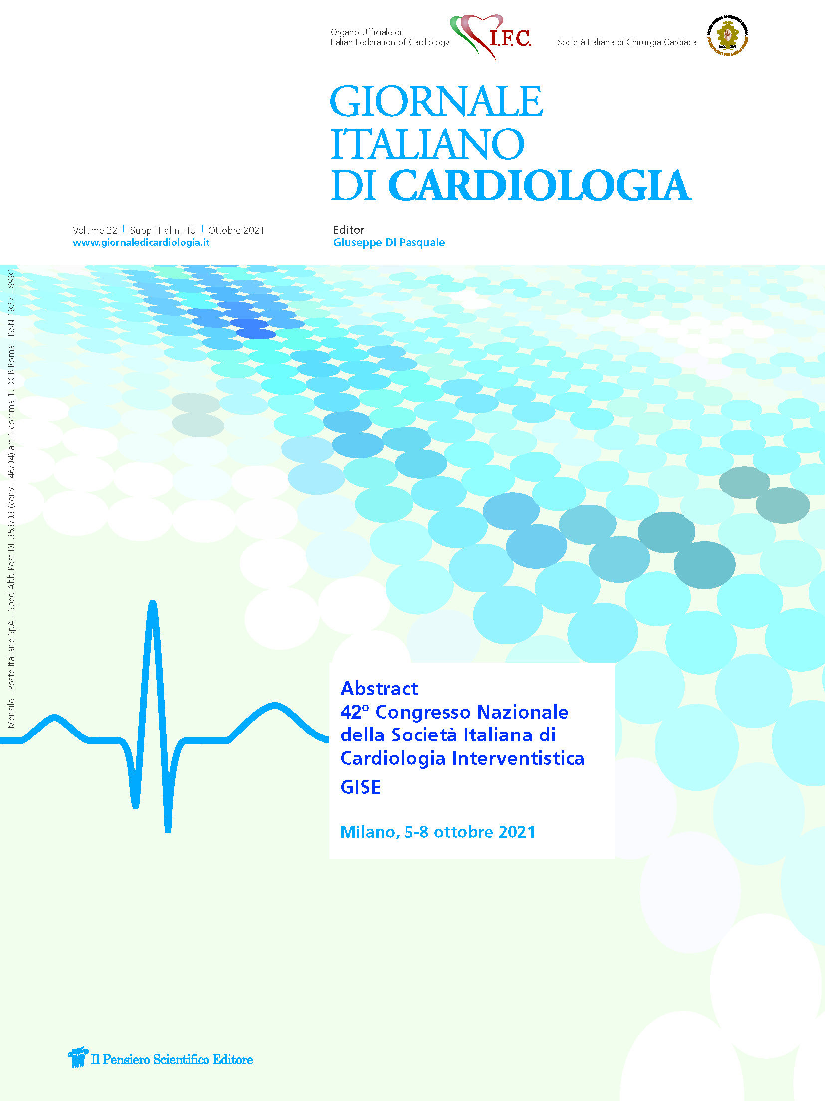 2021 Vol. 22 Suppl. 1 al N. 10 OttobreAbstract 42° Congresso Nazionale della Società Italiana di Cardiologia Interventistica - GISE